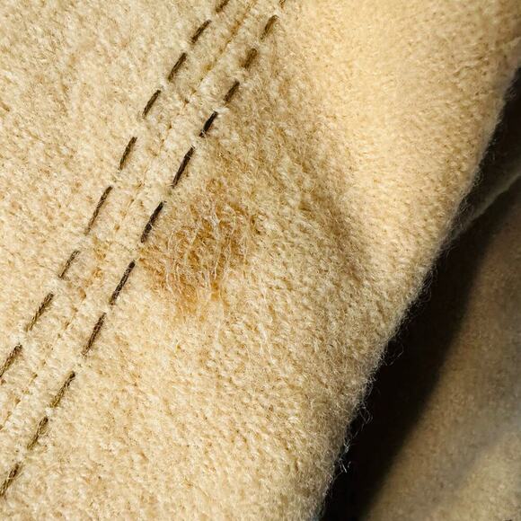 Icelandic Design Mustard Yellow Floral Wool Embroidered Shacket Jacket Size L - Picture 11 of 16